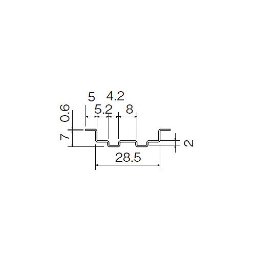 ステン 1号 直立下レール #600 2000 商品画像2