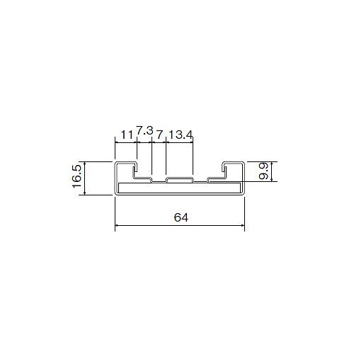 ステン 博物館 12㍉ 下レール HL 4000 商品画像2