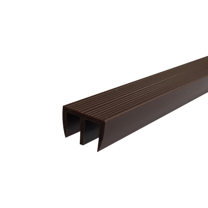 ビニール 面打上レール 茶 5x2000 商品画像1