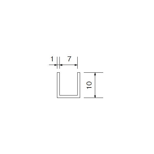 アルミ 破損止 ブロンズ7x1820 商品画像1